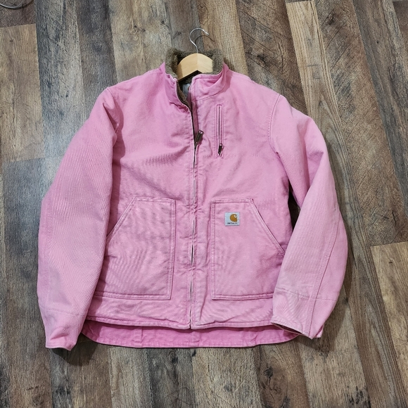 Carhartt Jackets & Blazers - Vintage Women's Carhartt W's Sherpa-Lined Canyon Sandstone Jacket